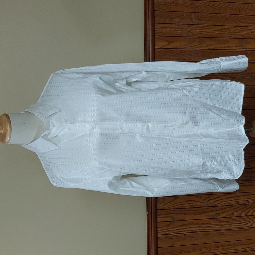 Foxcraft Vintage Shaped Fit Cream Blouse Top 10